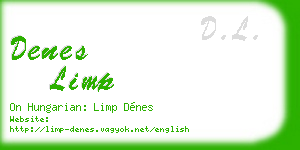 denes limp business card